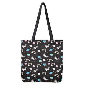 Star Space Unicorn Pattern Print Tote Bag | Newhawaiianshirts CA