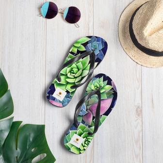 Succulents Flip Flops | Newhawaiianshirts