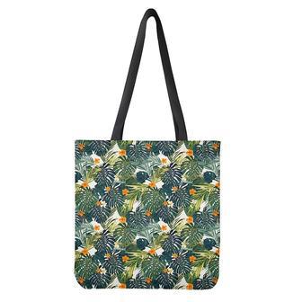 Summer Hawaiian Leaves Pattern Print Tote Bag | Newhawaiianshirts UK