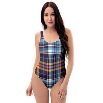 Tartan Plaid One Piece Swimsuite | Newhawaiianshirts UK