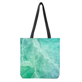 Teal Marble Print Tote Bag | Newhawaiianshirts