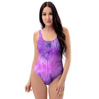 Tie Dye Purple One Piece Swimsuite | Newhawaiianshirts AU