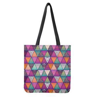 Triangle Bohemian Mandala Pattern Print Tote Bag | Newhawaiianshirts AU