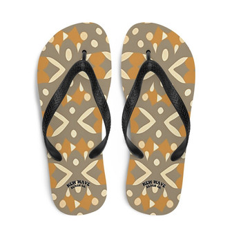 Tribal Animal Print Retro Vintage Flip Flops Colorful | Newhawaiianshirts