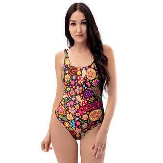 Trippy Hippie One Piece Swimsuite | Newhawaiianshirts UK