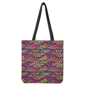 Trippy Psychedelic Leopard Print Tote Bag | Newhawaiianshirts AU