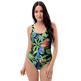 Tropical Bird Hawaiian Print One Piece Swimsuite | Newhawaiianshirts UK