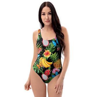 Tropical Fruit Hawaiian Print One Piece Swimsuite | Newhawaiianshirts UK