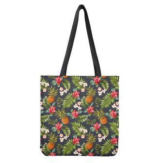 Tropical Hawaii Pineapple Pattern Print Tote Bag | Newhawaiianshirts