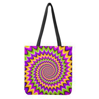 Twisted Colors Moving Optical Illusion Tote Bag | Newhawaiianshirts