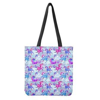 Unicorn Paradise Pattern Print Tote Bag | Newhawaiianshirts DE