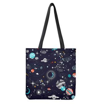 Universe Galaxy Outer Space Print Tote Bag | Newhawaiianshirts AU