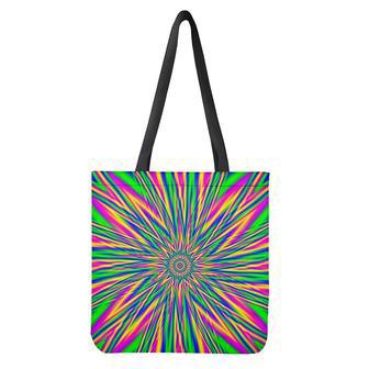 Vibrant Psychedelic Optical Illusion Tote Bag | Newhawaiianshirts UK