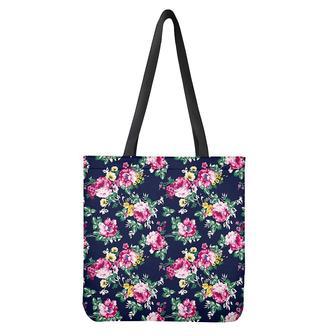 Vintage Blossom Floral Pattern Print Tote Bag | Newhawaiianshirts UK