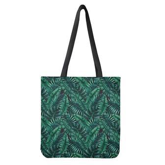 Watercolor Tropical Leaf Pattern Print Tote Bag | Newhawaiianshirts AU