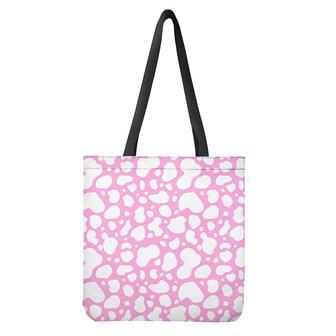 White And Pink Cow Print Tote Bag | Newhawaiianshirts DE