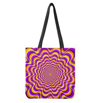 Yellow Splashing Moving Optical Illusion Tote Bag | Newhawaiianshirts