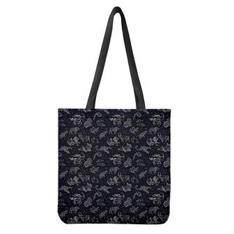 Zodiac Constellation Pattern Print Tote Bag | Newhawaiianshirts