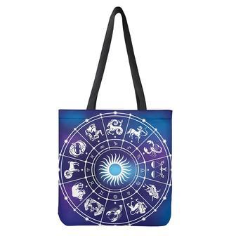 Zodiac Horoscopes Print Tote Bag | Newhawaiianshirts AU