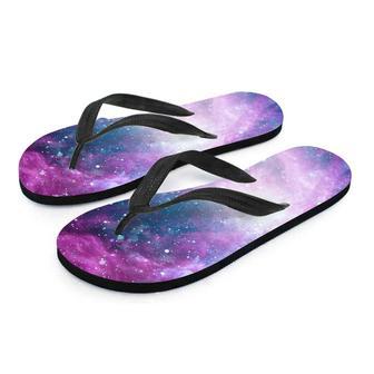 Abstract Galaxy Space Men's Flip Flops | Newhawaiianshirts CA