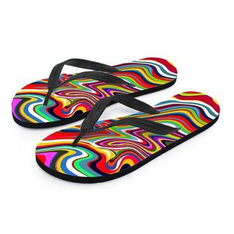 Abstract Ink Paint Men's Flip Flops | Newhawaiianshirts UK