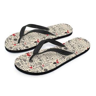 Alchemy Witchcraft Gothic Men's Flip Flops | Newhawaiianshirts AU