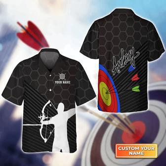 Archery Target & Archery Man Hawaiian Shirt, Gift For Archer Sport Lovers, Gift For Archer | Newhawaiianshirts AU