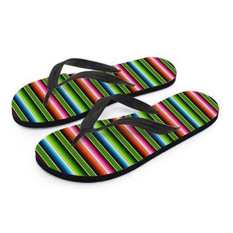 Baja Mexican Print Men's Flip Flops | Newhawaiianshirts UK