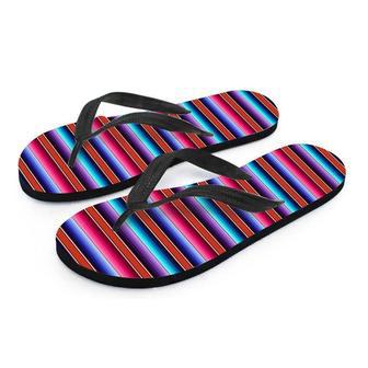 Baja Serape Men's Flip Flops | Newhawaiianshirts DE