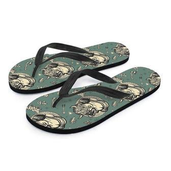 Barbarian Warrior Viking Norse Men's Flip Flops | Newhawaiianshirts DE