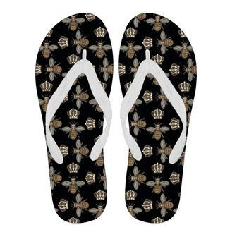 Bee Honey Gifts Pattern Print Men & Women Flip Flops | Newhawaiianshirts UK