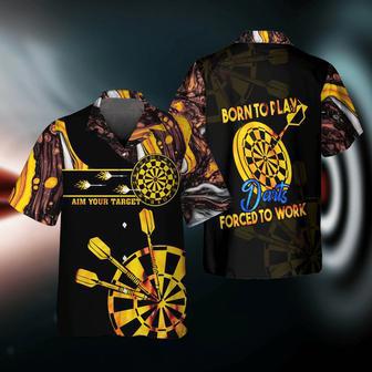 Born To Play Darts Hawaiian Shirt for Men and women, Funny Dart Hawaiian Shirt | Newhawaiianshirts CA