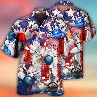 Bowling Hawaiian Shirt, Bowling Independence Day Hawaiian Shirt, Bowling Roll Aloha Shirt For Men Perfect Gift For Bowling Lovers, Bowlers | Newhawaiianshirts AU