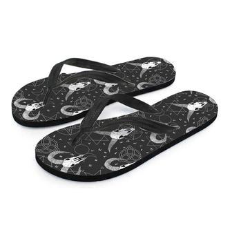 Capricorn Astrology Gothic Witch Men's Flip Flops | Newhawaiianshirts