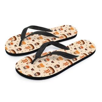 Cartoon Viking Norse Men's Flip Flops | Newhawaiianshirts UK