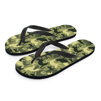 Cat Camouflage Print Men's Flip Flops | Newhawaiianshirts CA