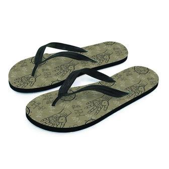 Chiromancy Gothic Witch Men's Flip Flops | Newhawaiianshirts CA