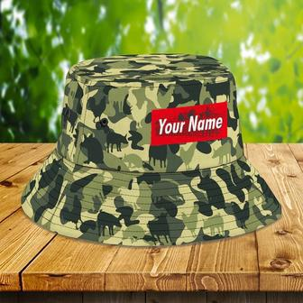 Colorful Camouflage Pattern Bucket Hat Camo Hat for Men, Dad, Farmers | Newhawaiianshirts