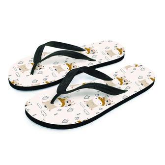 Cow Cute Print Men's Flip Flops | Newhawaiianshirts CA