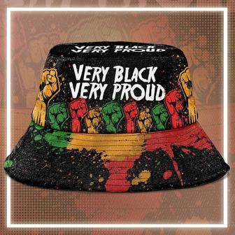 Custom Juneteenth Day Bucket Hat, Very Black Very Proud Hat For Men, Women | Newhawaiianshirts UK