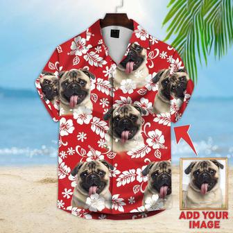 Custom photo Dog Multicolor floral Aloha Shirt, Summer gift, Short Sleeve Aloha Beach Shirt, Dog Hawaiian shirt For Men, Women | Newhawaiianshirts DE