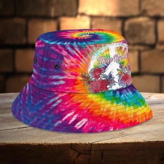 Customized Tie Dye Hippie Car Bucket Hat for Hippie Girl, Gift for Friends | Newhawaiianshirts AU