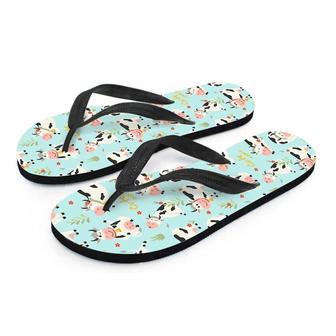 Cute Cow Print Men's Flip Flops | Newhawaiianshirts DE