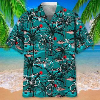 Cycling Vintage Hawaiian Shirt, Cycling Hawaii Aloha Beach Shirts, Full Print Sport Aloha Hawaiian Shirts | Newhawaiianshirts CA