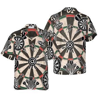 Darts Icon Game Pattern Hawaiian Shirt, Colorful Summer Aloha Shirt , Gift For Friend, Team, Darts Lovers | Newhawaiianshirts AU