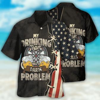 Darts Independence Day My Drinking Team Hawaiian Shirt, Dart Shirt, Beer Shirt | Newhawaiianshirts AU