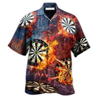 Darts Love It Fire Hawaiian Shirt, Idea Gift for Dart Player, Summer Sport Gift | Newhawaiianshirts UK