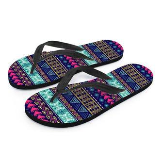 Ethic Aztec Print Men's Flip Flops | Newhawaiianshirts UK