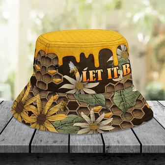 Funny Bee Bucket Hat for Bee Lovers, Gift for Farmer Bee Summer Hats | Newhawaiianshirts CA