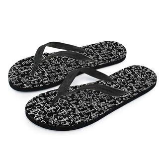 Futhark Norse Viking Men's Flip Flops | Newhawaiianshirts CA